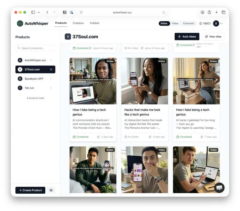 AI creates your content