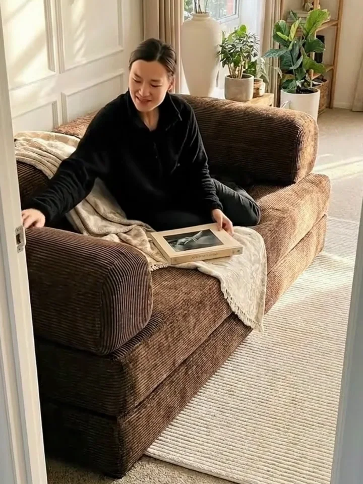 At home, not on set